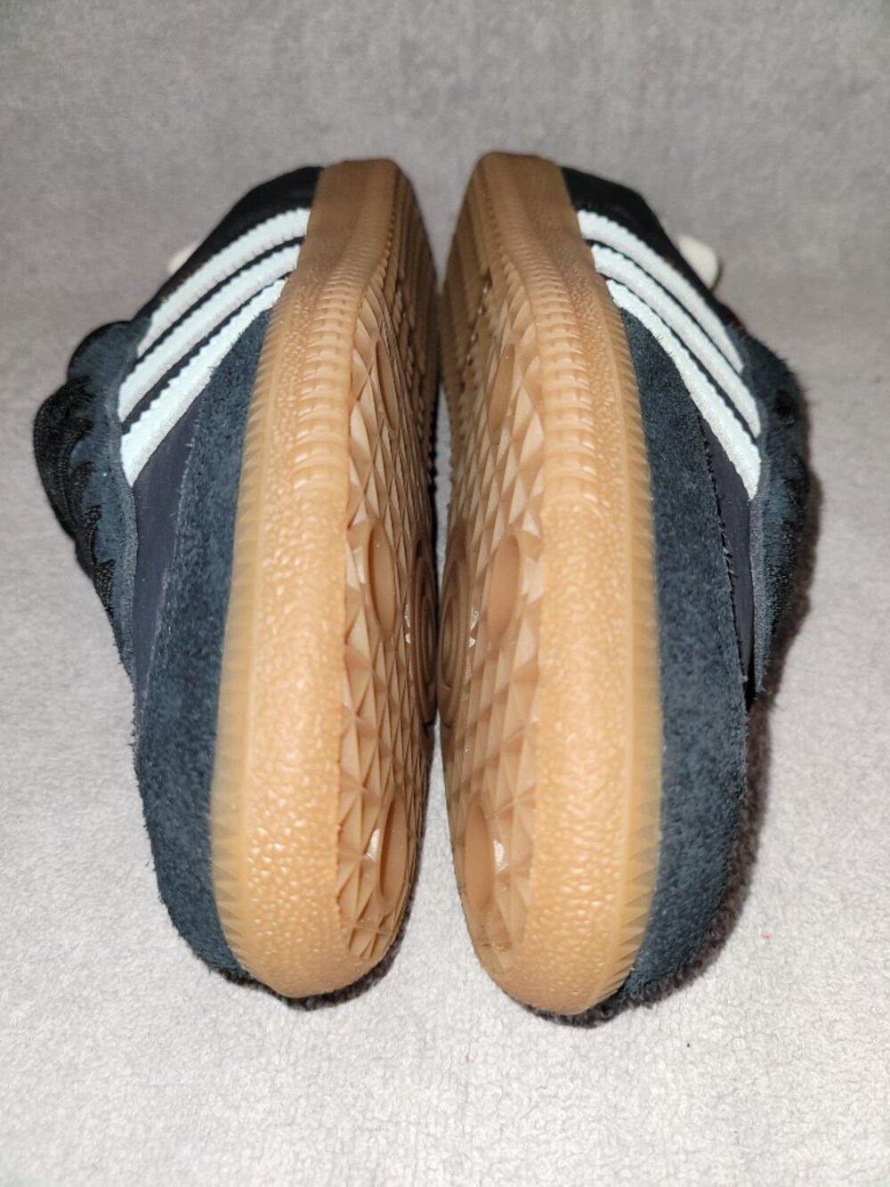 Adidas Samba OG Women's Size 5.5 Carbon Black Light Blue Sneakers ID0493 (#2327) - Picture 16 of 16